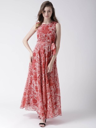 MsFQ Women Maxi Red Dress - Buy MsFQ ...